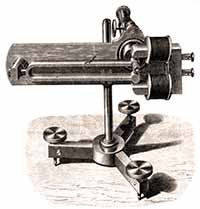Vibration microscope from Koenig’s Acoustic Catalogue, 1865. Cost: 120 francs