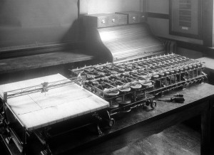 Photograph of the harmonic synthesizer used by Dayton Miller