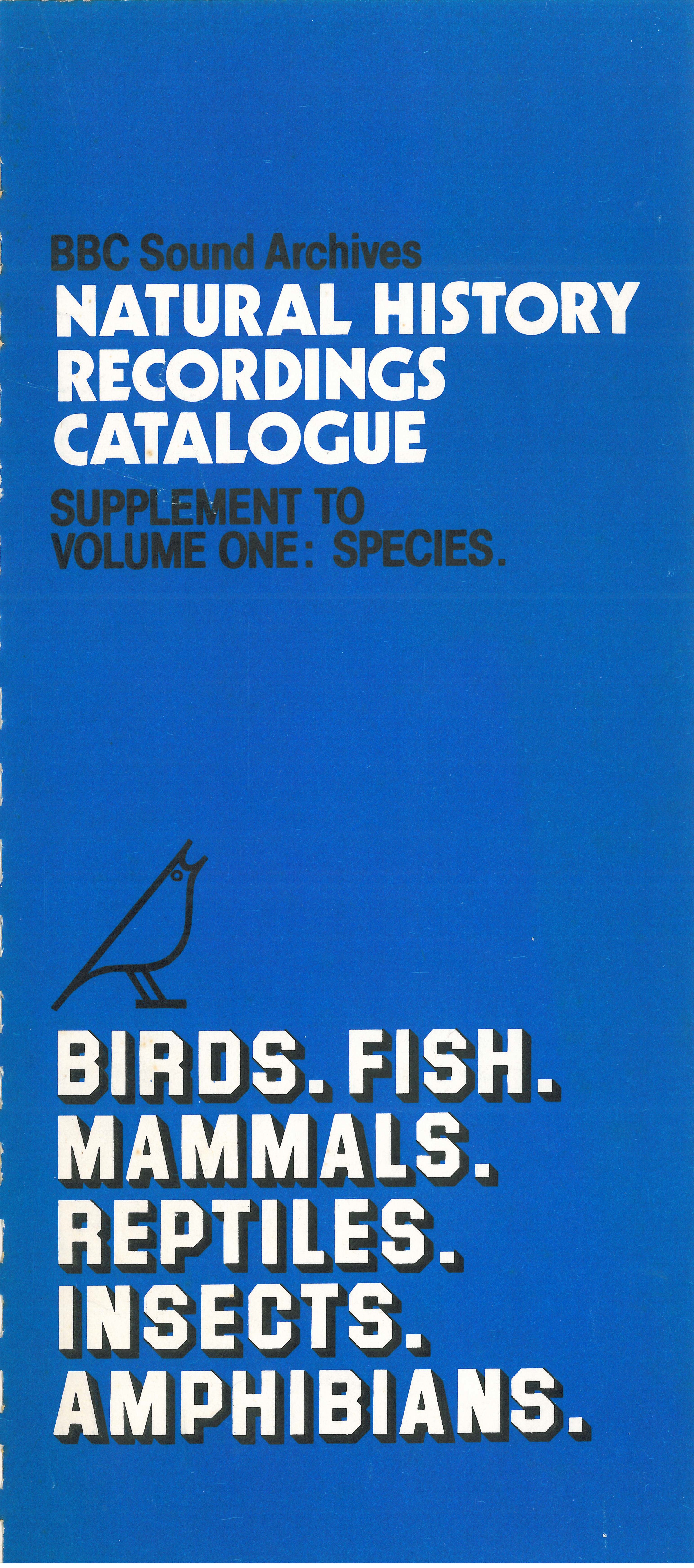 BBC Natural History Unit Recording Catalogue (1978)